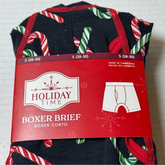 Six Holiday Time Print Boxer Briefs - Picture 3 of 11